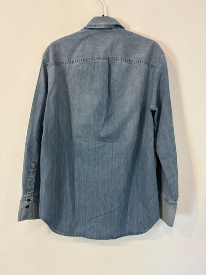 ZARA. Camisa denim volantes  mini