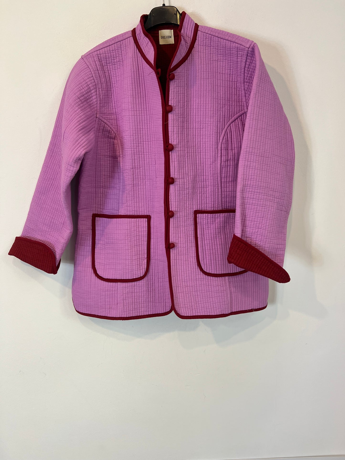 DELUEM. Two-tone cotton jacket TM