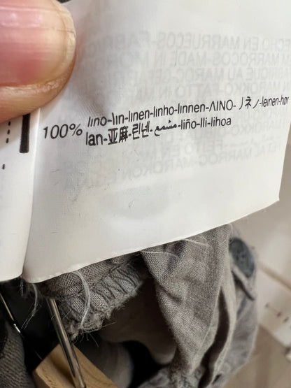 ZARA. Total look gris lino T.s/m