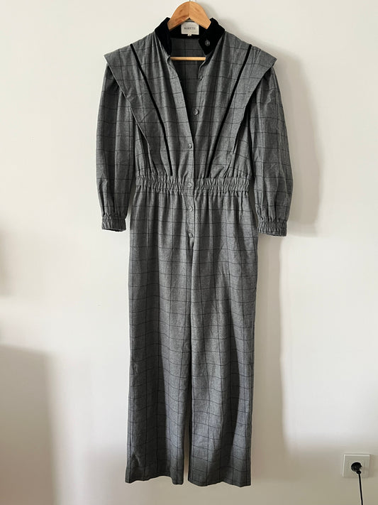MARIETH. Mono gris cuadros