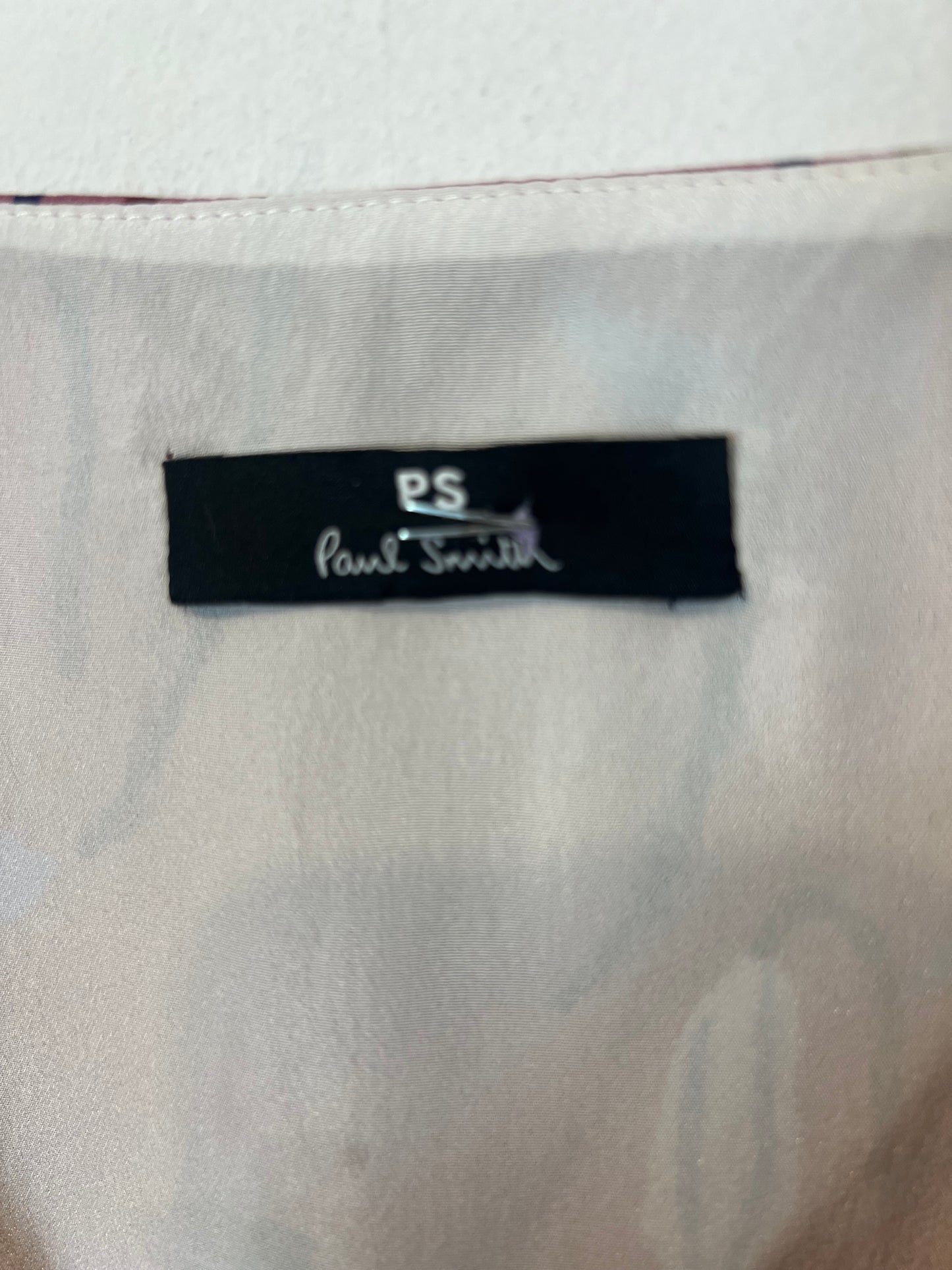 PAUL SMITH. Vestido largo fluido estampado. T S