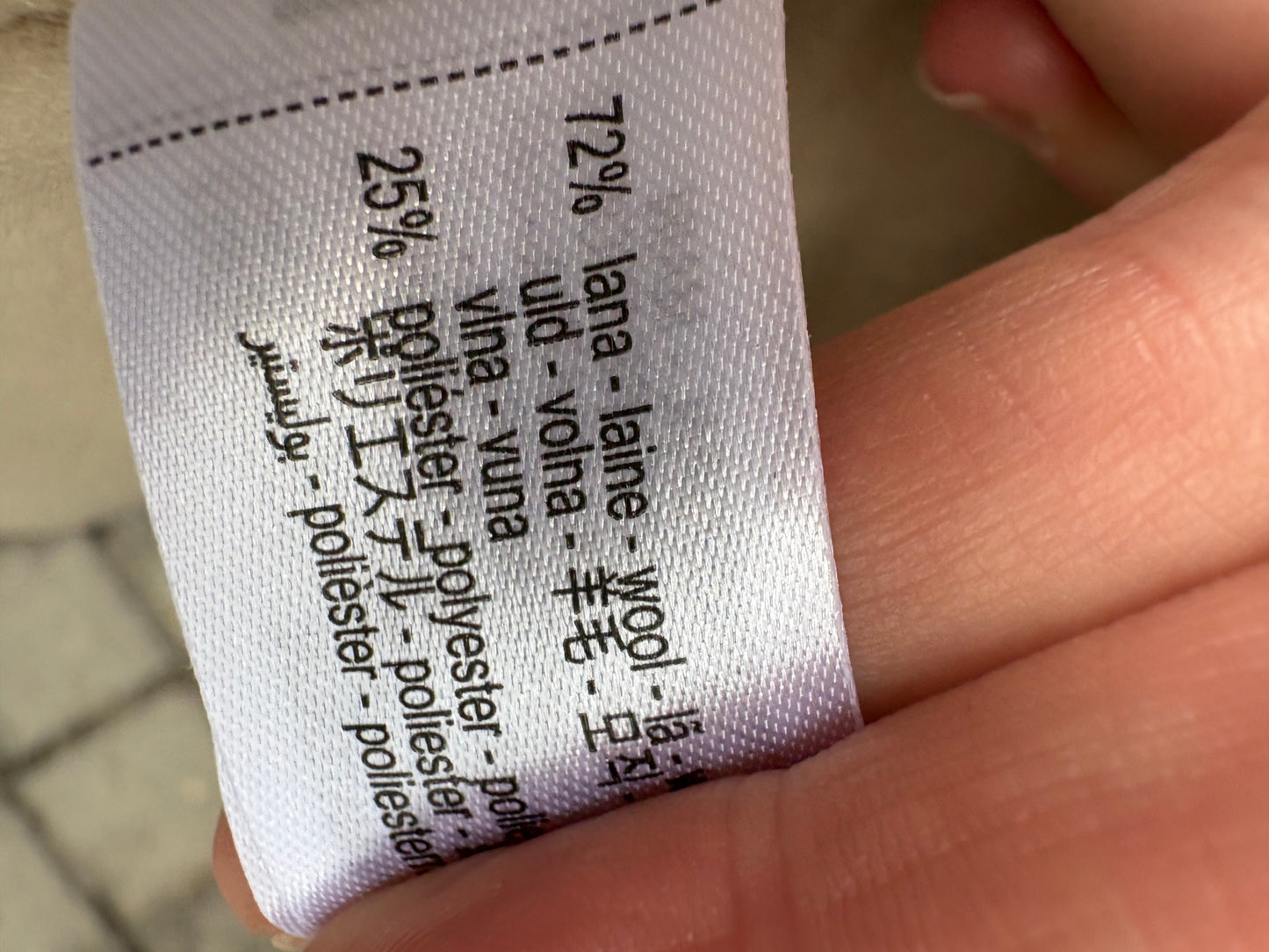 ZARA. Abrigo con lana solapa