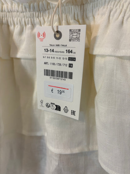 ZARA. Conjunto blanco lino