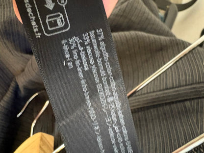 MASSIMO DUTTI. Conjunto gris marengo textura