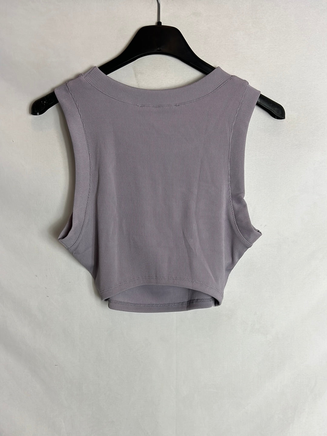 MANGO. Mauve elastic crop top. T.S.
