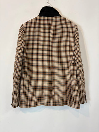 ZARA. Blazer cuadros fluida