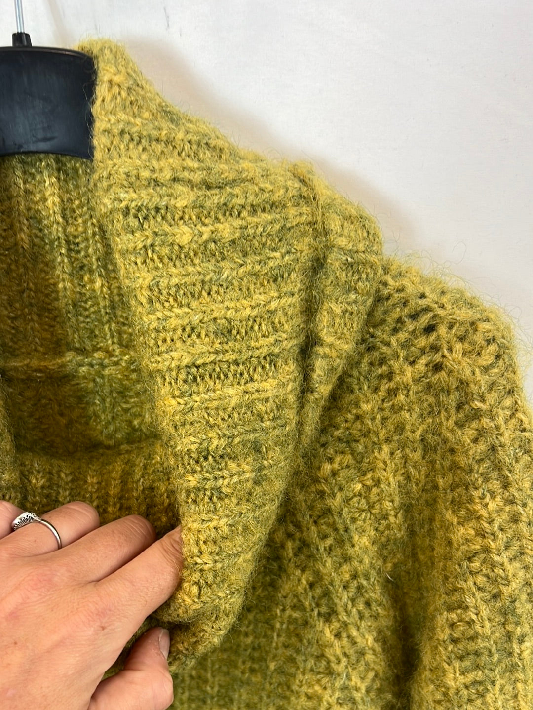 OTRAS. Jersey verde jaspeado TU(m)