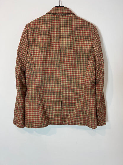 SEE U SOON. Checkered blazer with shiny threads. Size 2 (M)