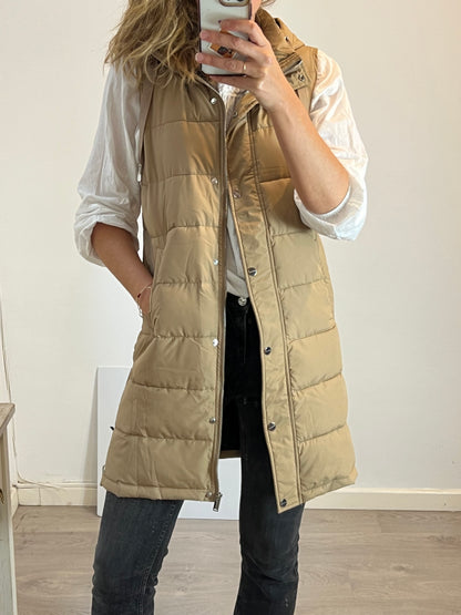 RINO&PELLE. Plumas sin mangas beige T.38