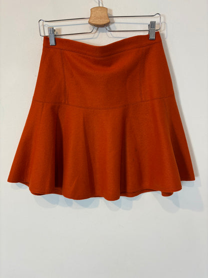 CAROLINA HERRERA. Falda corta lana caldero