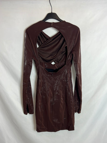 BERSHKA. Brown stretch textured dress. XS Hibuy market BERSHKA. Brown stretch textured dress. XS Hibuy market