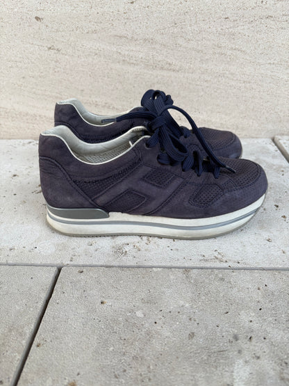 HOGAN. Zapatillas bicolor en piel