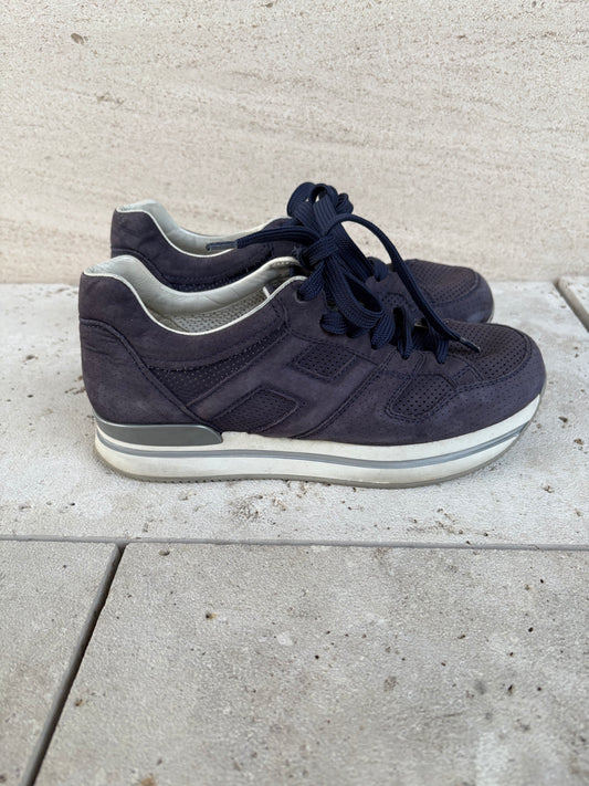 HOGAN. Zapatillas bicolor en piel