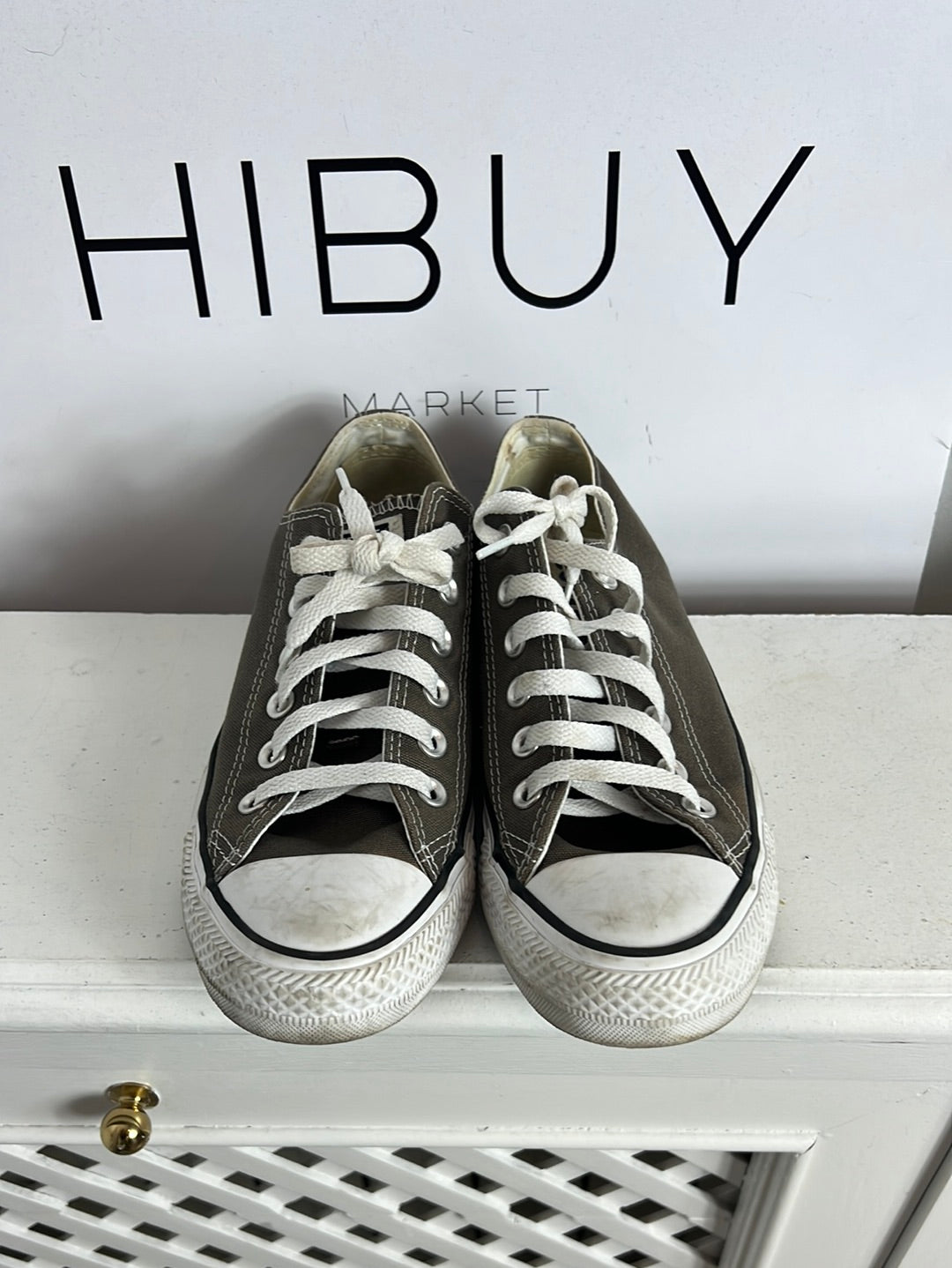 CONVERSE. Zapatillas clásicas gris verdoso. T 38