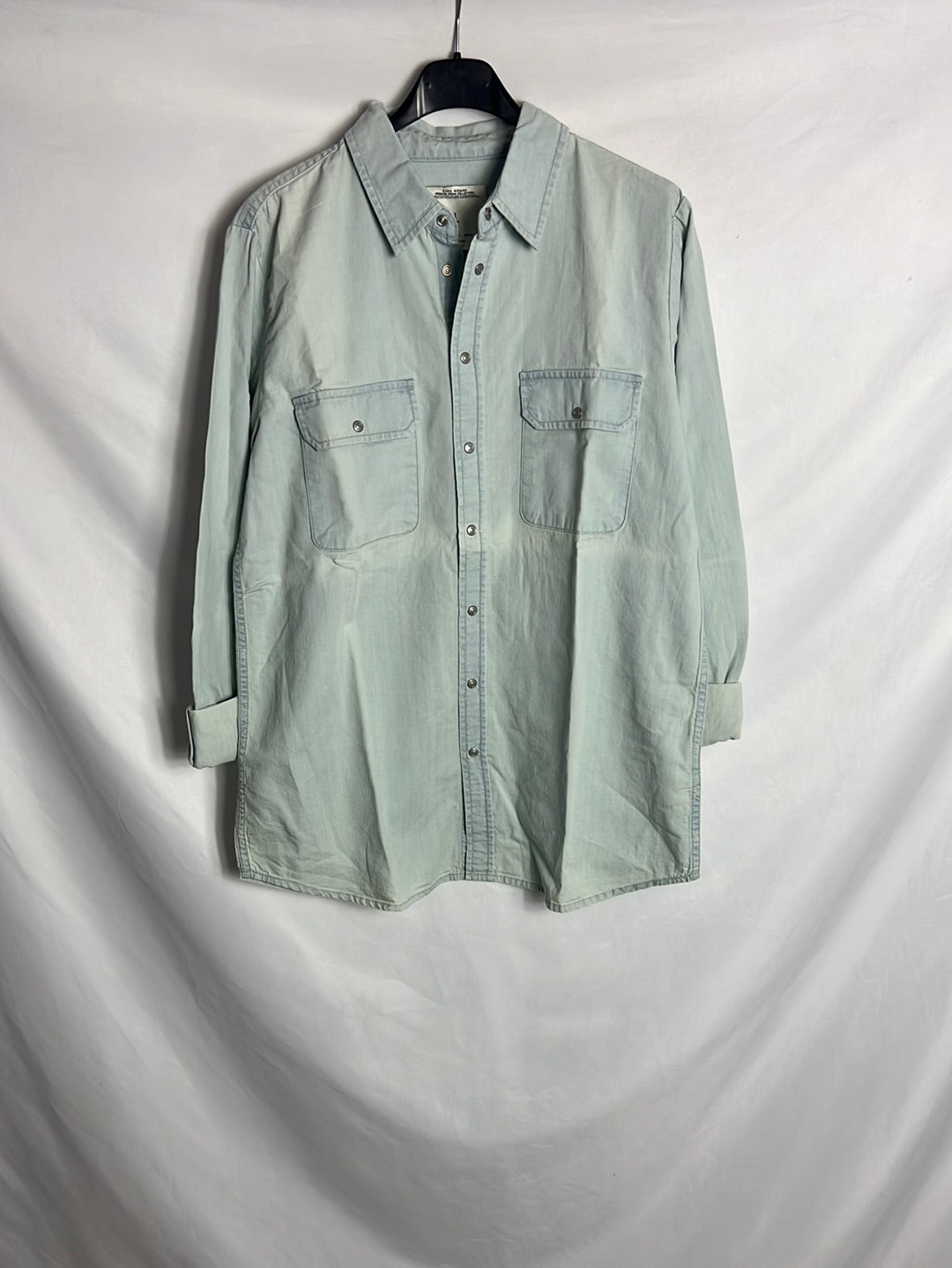 ZARA. Denim blouse with back detail. TL