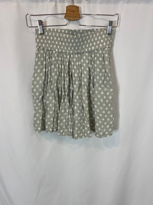 ZARA. Short polka dot flared skirt. XS