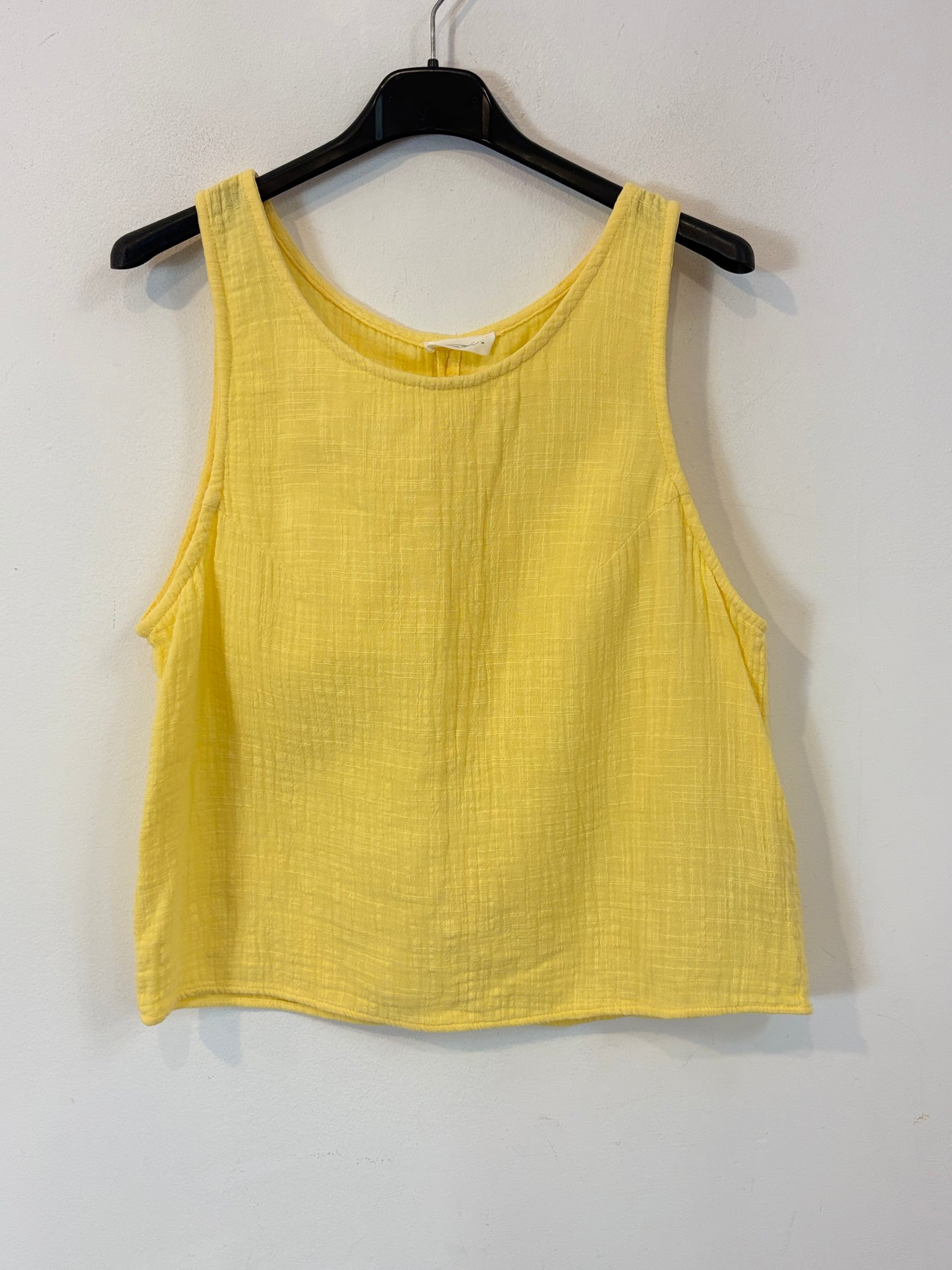 AMERICAN VINTAGE. Top algodón amarillo