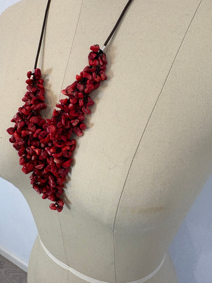 MASSIMO DUTTI. Collar ajustable coral