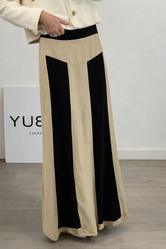 OTRAS. Falda larga bicolor