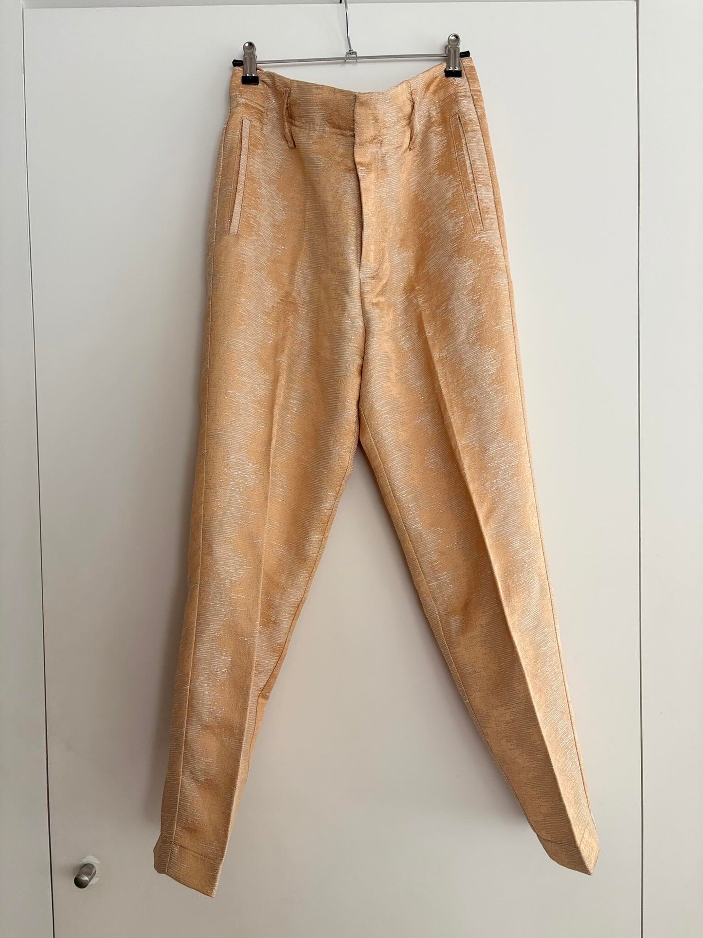 FORTE FORTE. Pantalón pinza pastel con lino