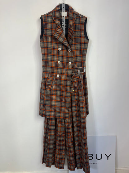 PALOMA LAJUD. Total look lana cuadros. T XS