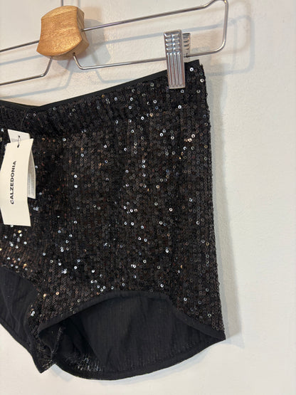 CALZEDONIA. Pantalón corto lentejuelas. T M/L