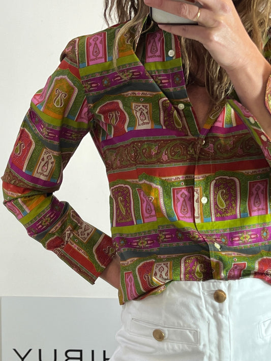 ETRO. Camisa estampada colores. T M