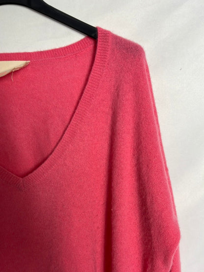 ABSOLUT CASHMERE. Jersey rosa fucsia cashmere. T S