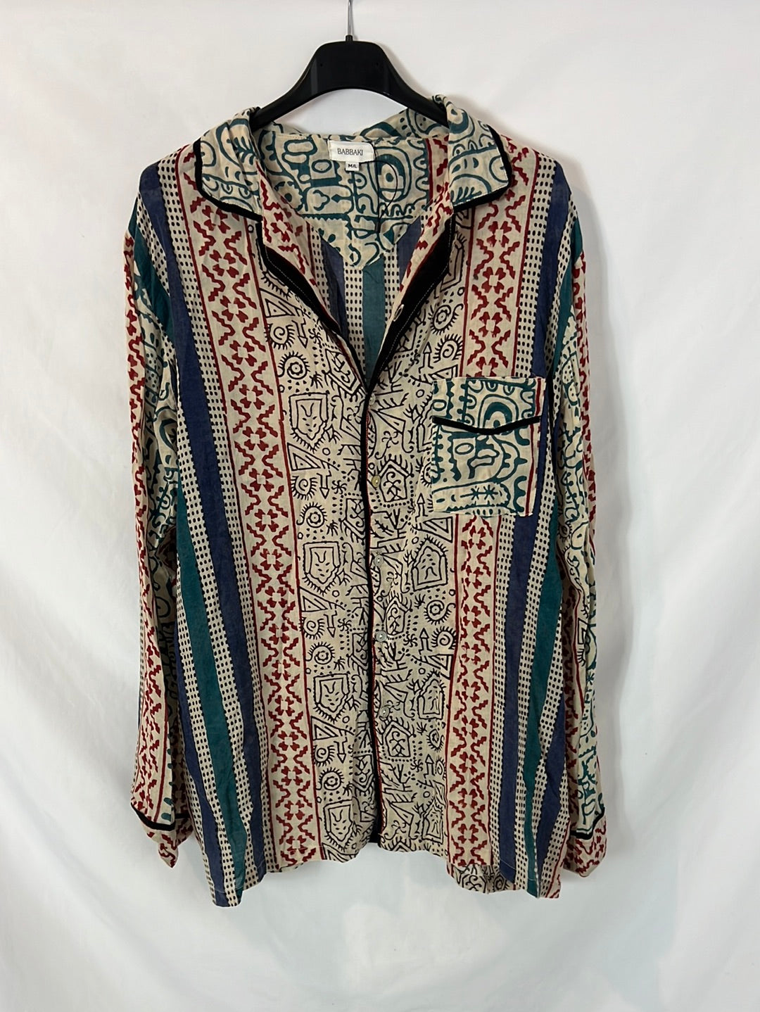 BABBAKI. Blusa algodón estampada. T M/L