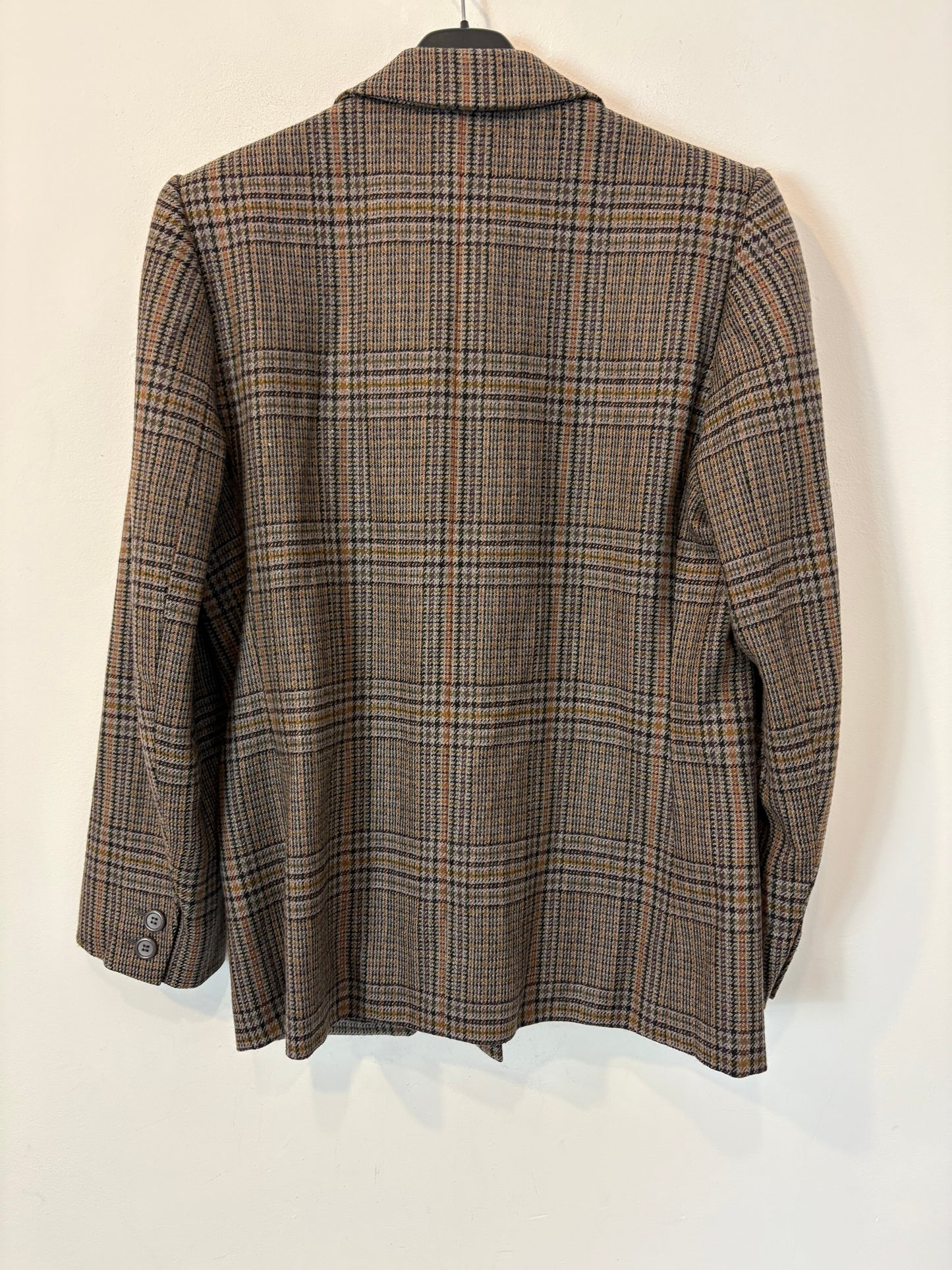 SAINT LAURENT. Americana cuadros lana