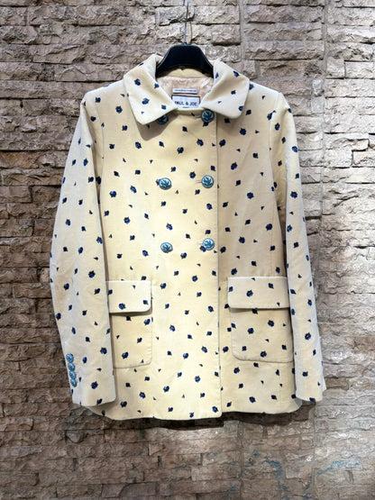 PAUL&JOE. Chaqueta textura beige estampado