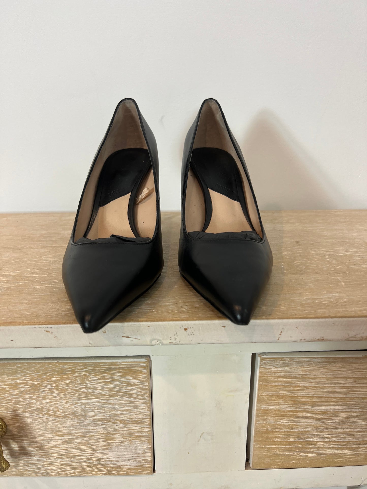 MANGO. Black dress shoes, size 37