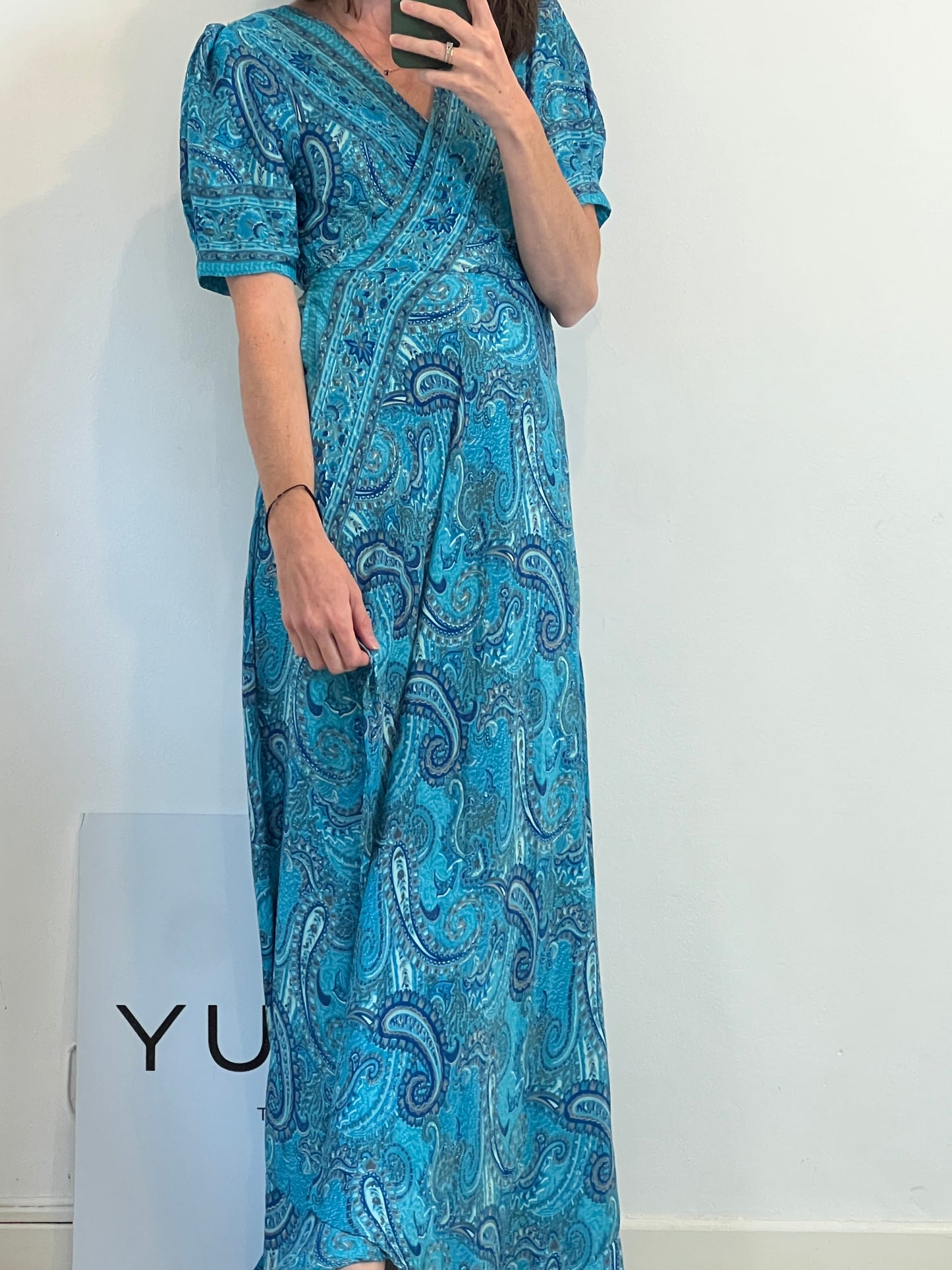 BUGANVILIA. Long wrap dress TU (s/m)