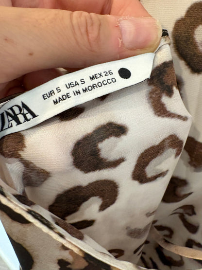 ZARA. Long animal print dress. TS