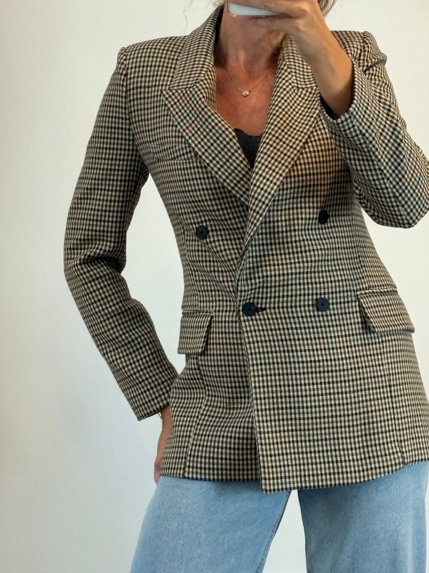 ZARA. Mustard textured back top. TS