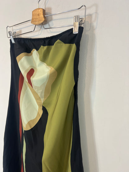 OTRAS. Vestido midi efecto pañuelo. T M