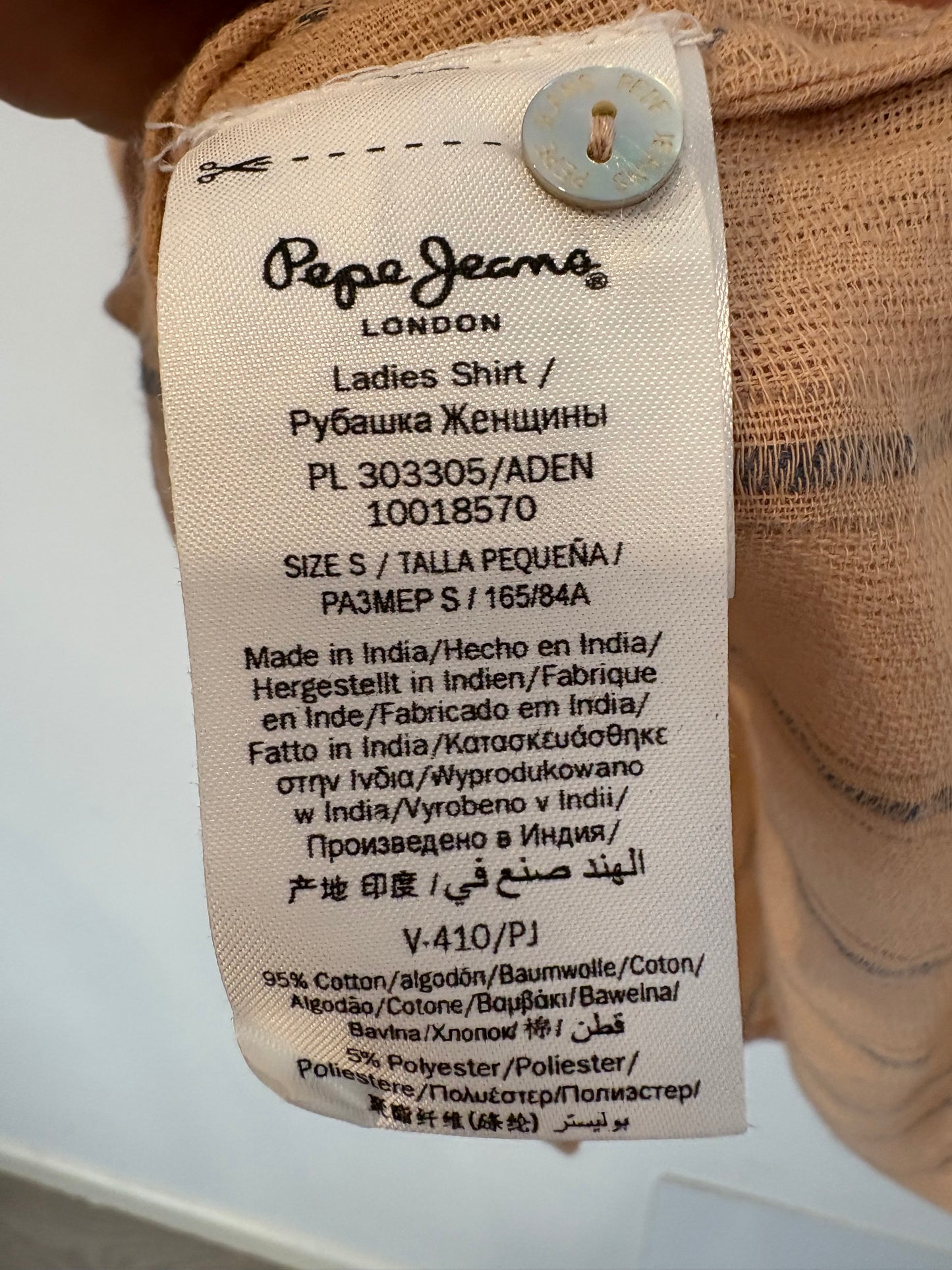PEPE JEANS. Blusa algodón tono pastel