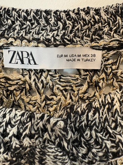 ZARA. Chaqueta punto abierto T.m