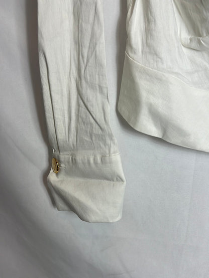 ZARA. Asymmetrical textured top. TL