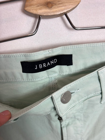 J BRAND. Denim pitillo elastico verde claro. T 27 (36)