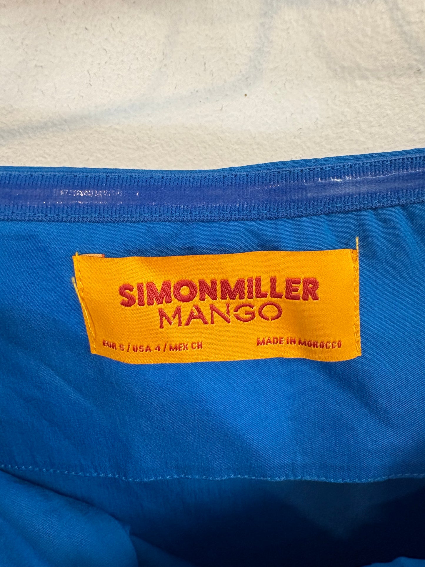 SIMONMILLER X MANGO. Vestido largo palabra de honor
