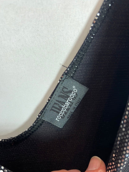 ROCCOBAROCCO. Top textura plateado. T 40