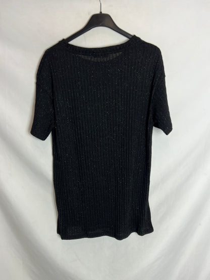 ZARA. Top canale hilos brillo. T S