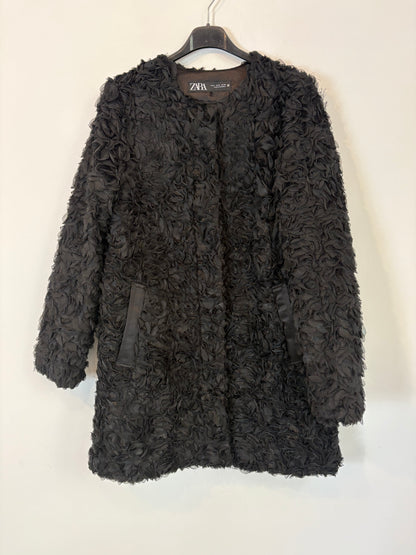 ZARA. Black petal jacket. TS