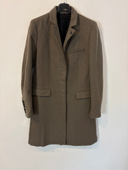 ZADIG & VOLTAIRE. Abrigo verde lana y cashmere