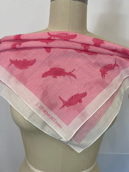 OTRAS. Pañuelo rosa peces