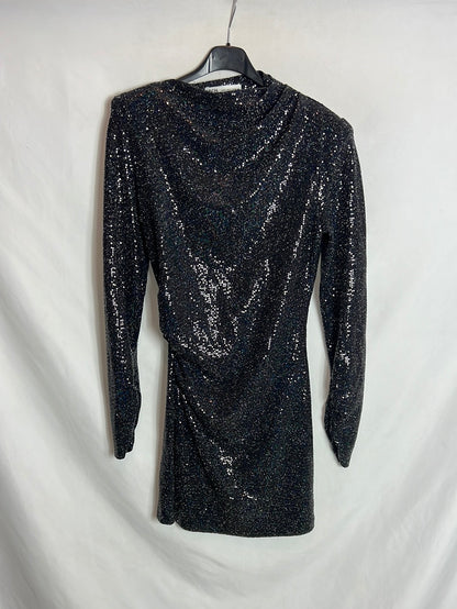 ZARA. Sequin mini fitted dress. TS
