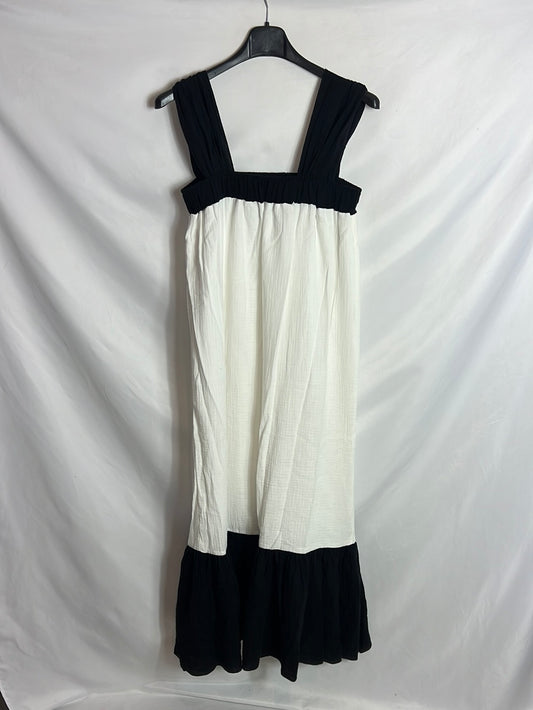 BONJOUR BY POMPOKO. Two-tone long dress TU(m)