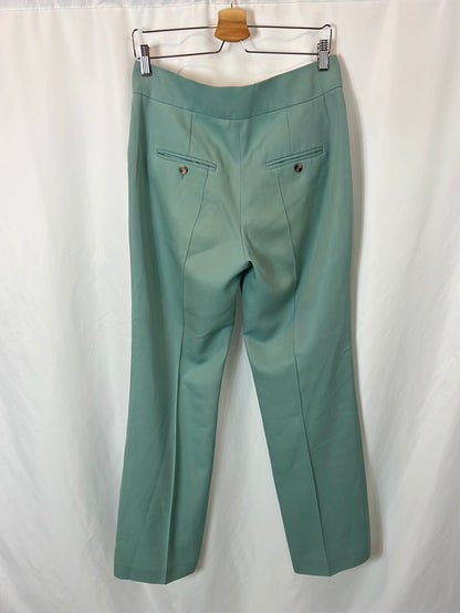 ISABEL MARANT. Flowy aqua green trousers, size 36