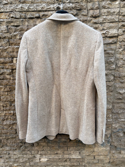 MASSIMO DUTTI. Blazer beige mezcla . T S